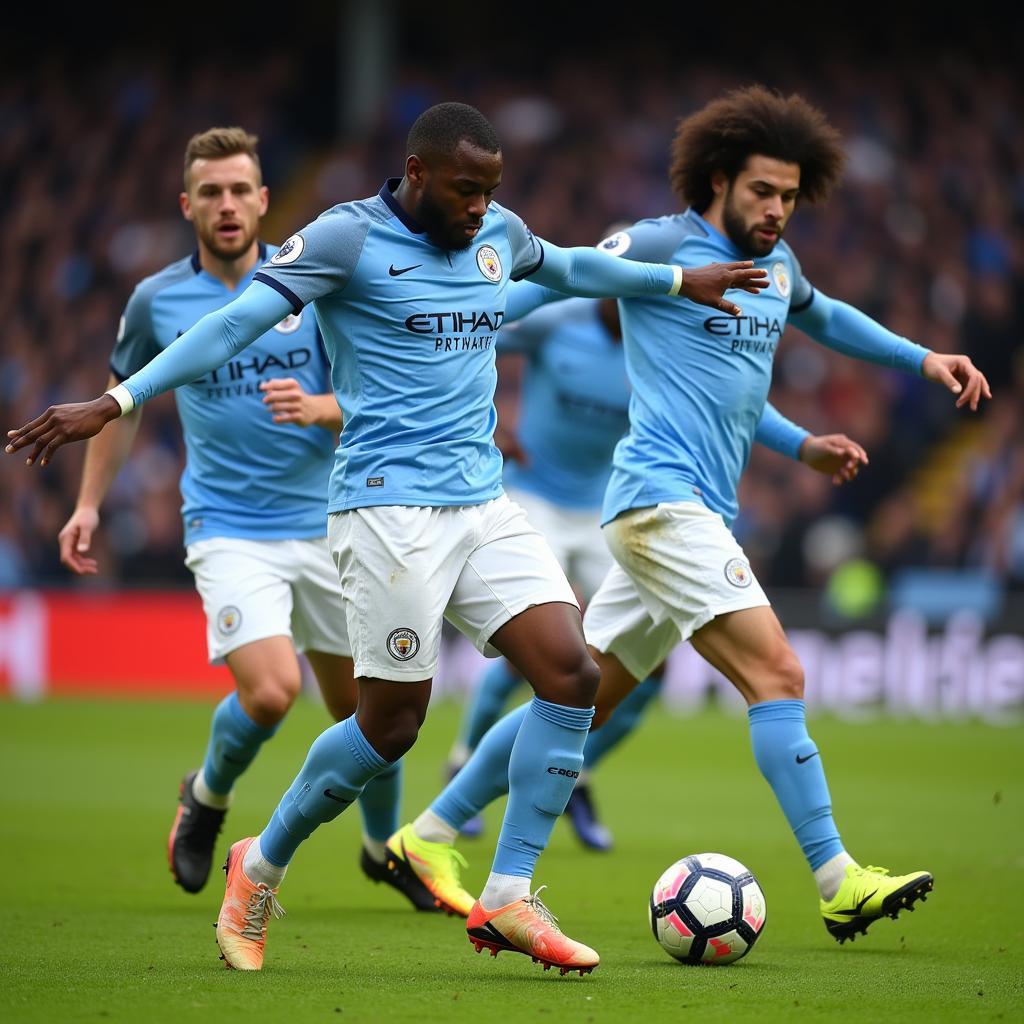 Man City tấn công dồn dập