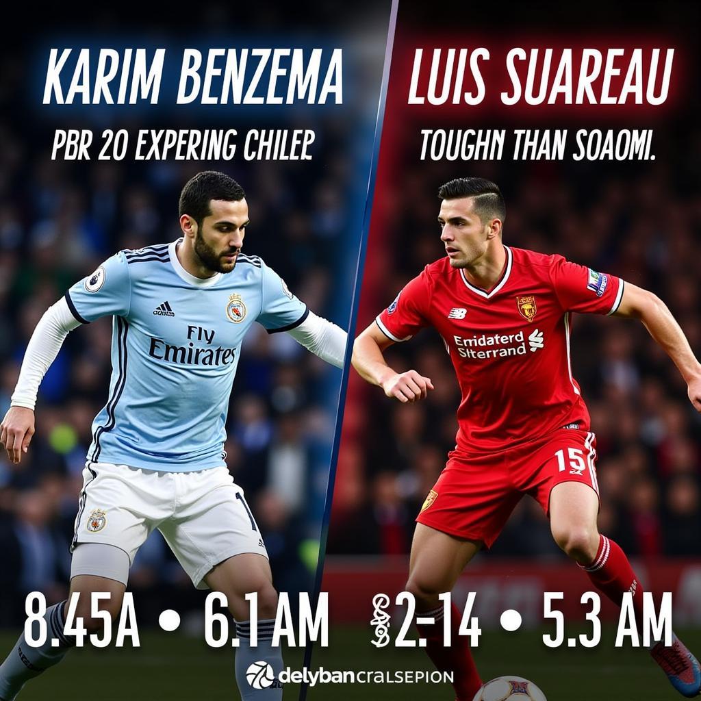 Màn so tài giữa Benzema và Suarez