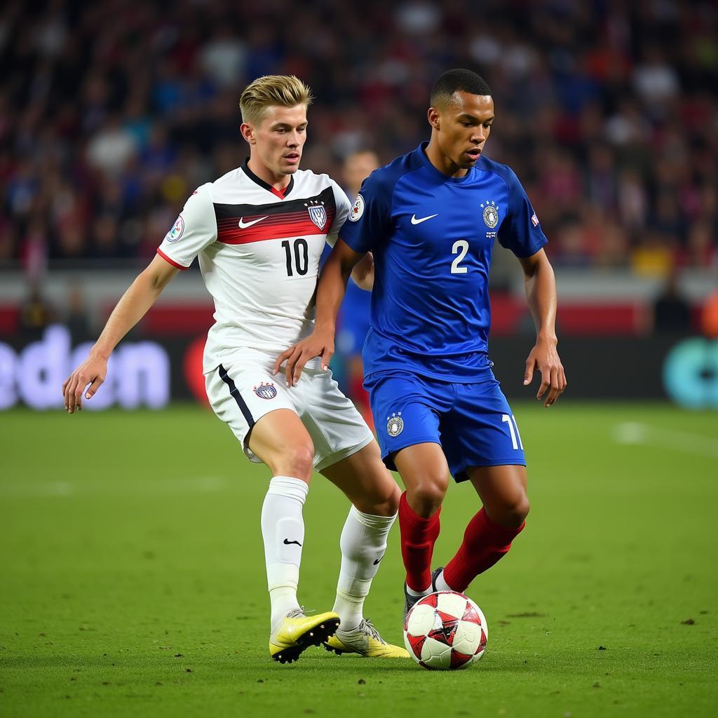 Mbappe và Kimmich Đối Đầu