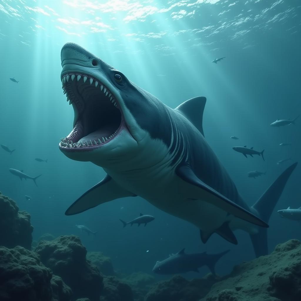 Megalodon săn mồi