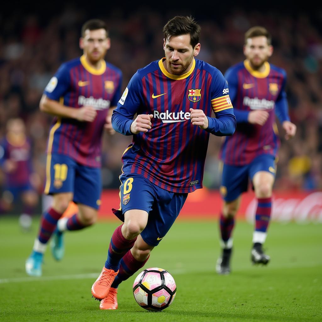 Messi đi bóng kỹ thuật