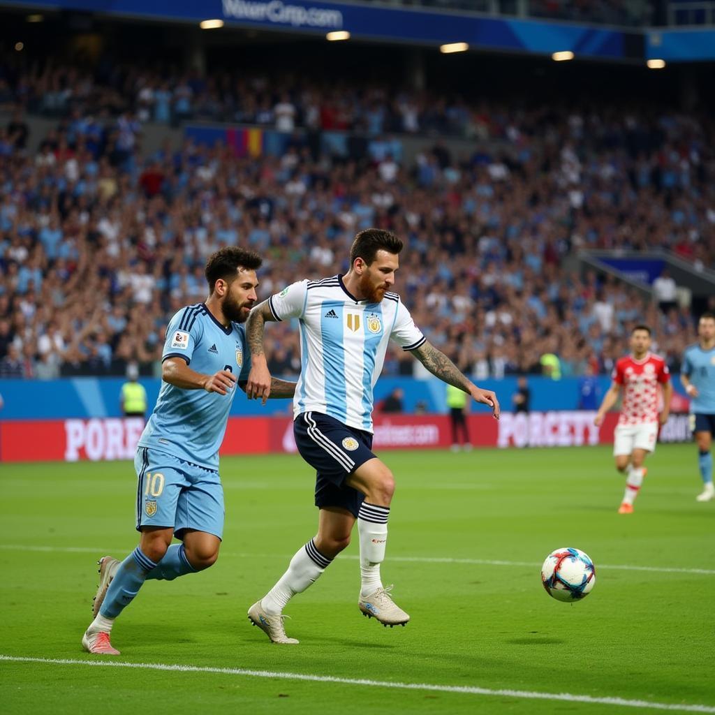 Messi kiến tạo cho Alvarez ghi bàn Argentina vs Croatia