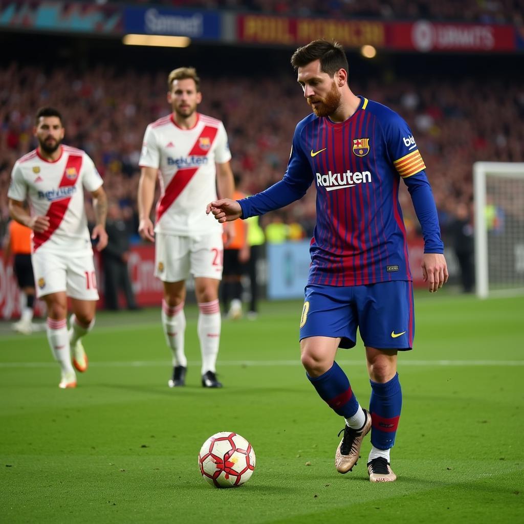 Messi thực hiện thành công quả phạt đền