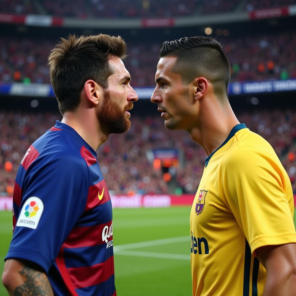 Messi và Ronaldo đối đầu