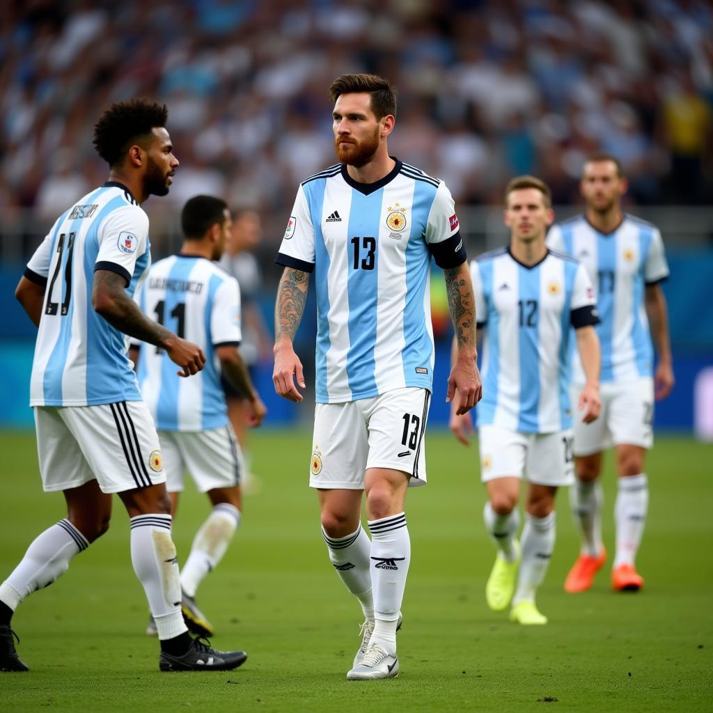 Messi và đồng đội Argentina World Cup