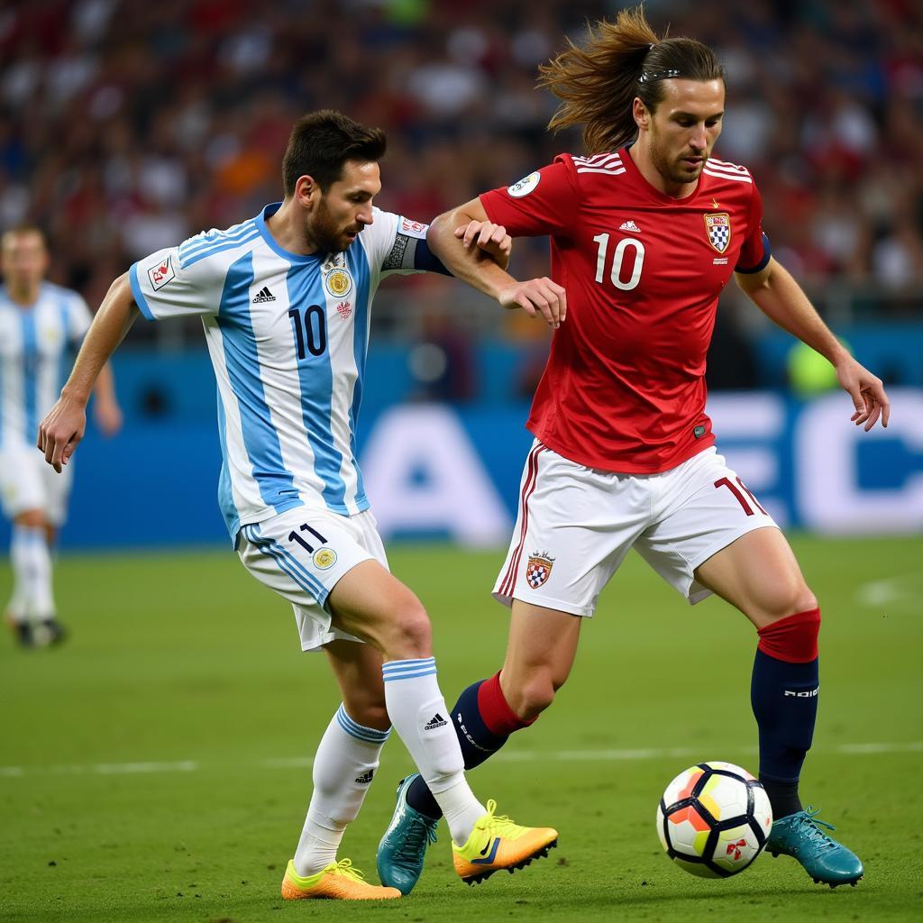 Messi và Modric đối đầu tại World Cup