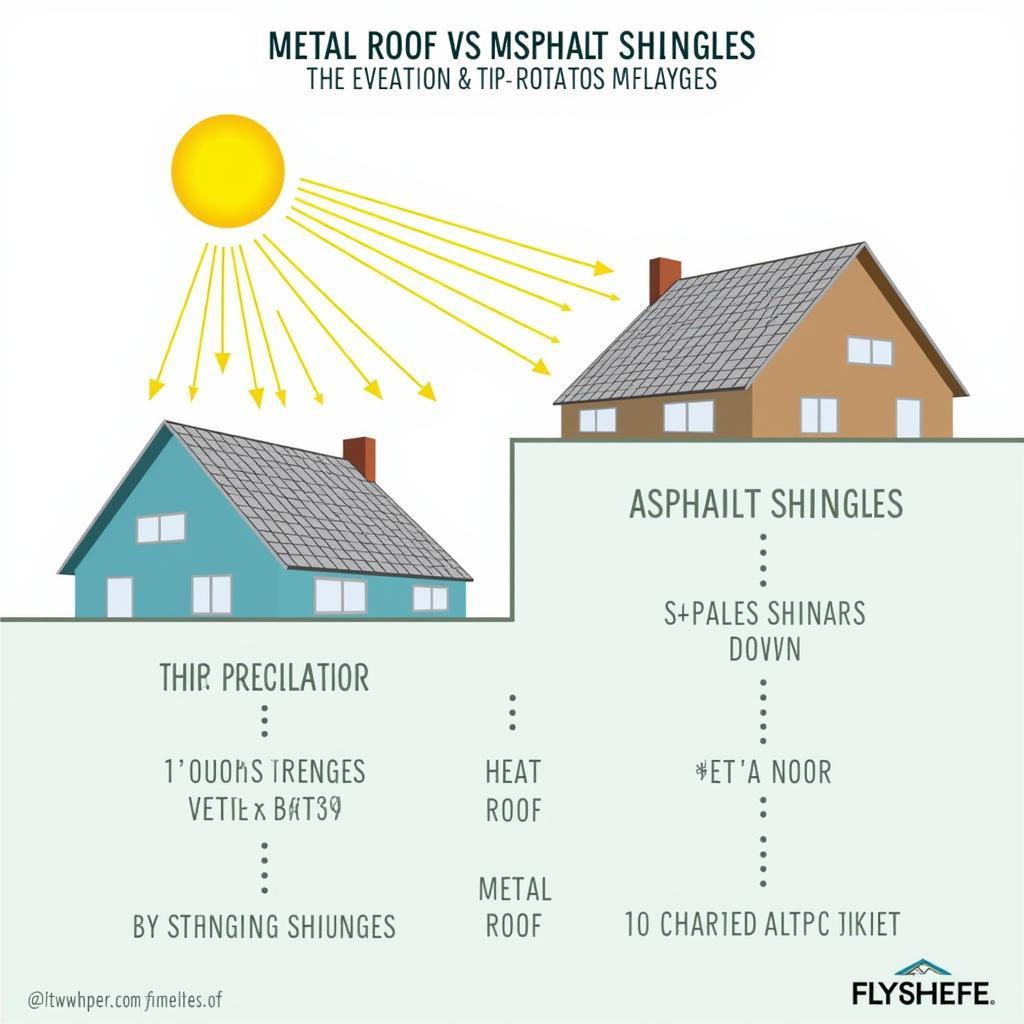 Comparing energy efficiency: metal roof vs shingles