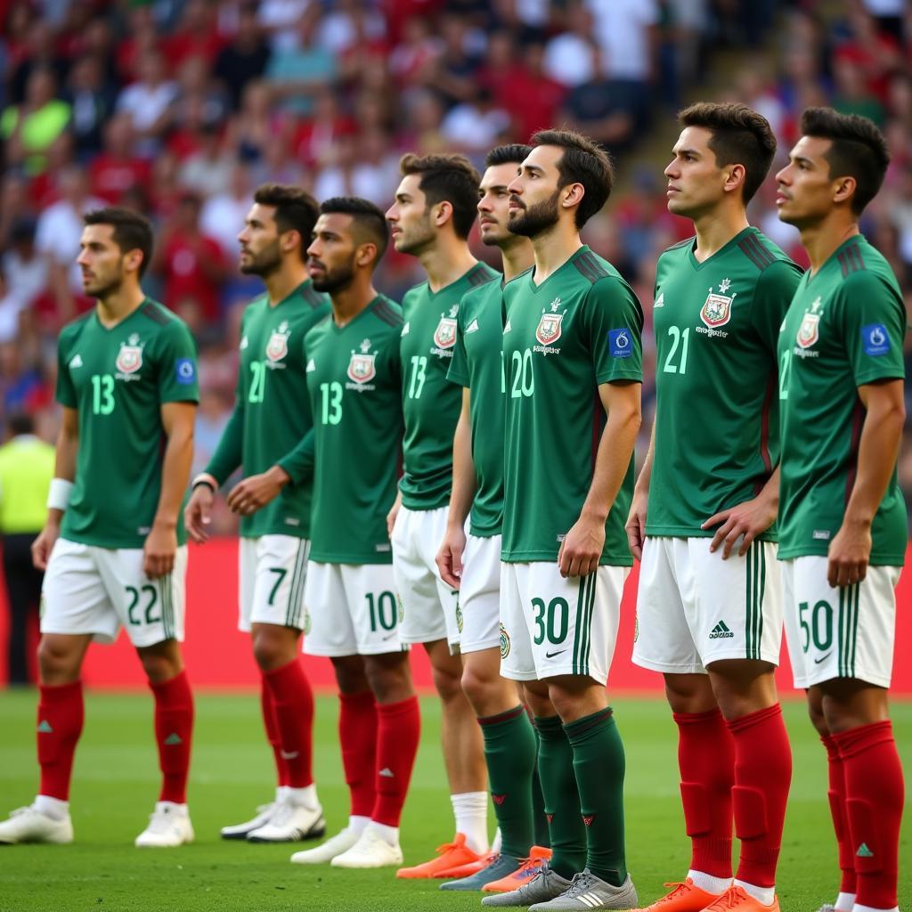 Mexico vs Ả Rập Xê Út đội hình