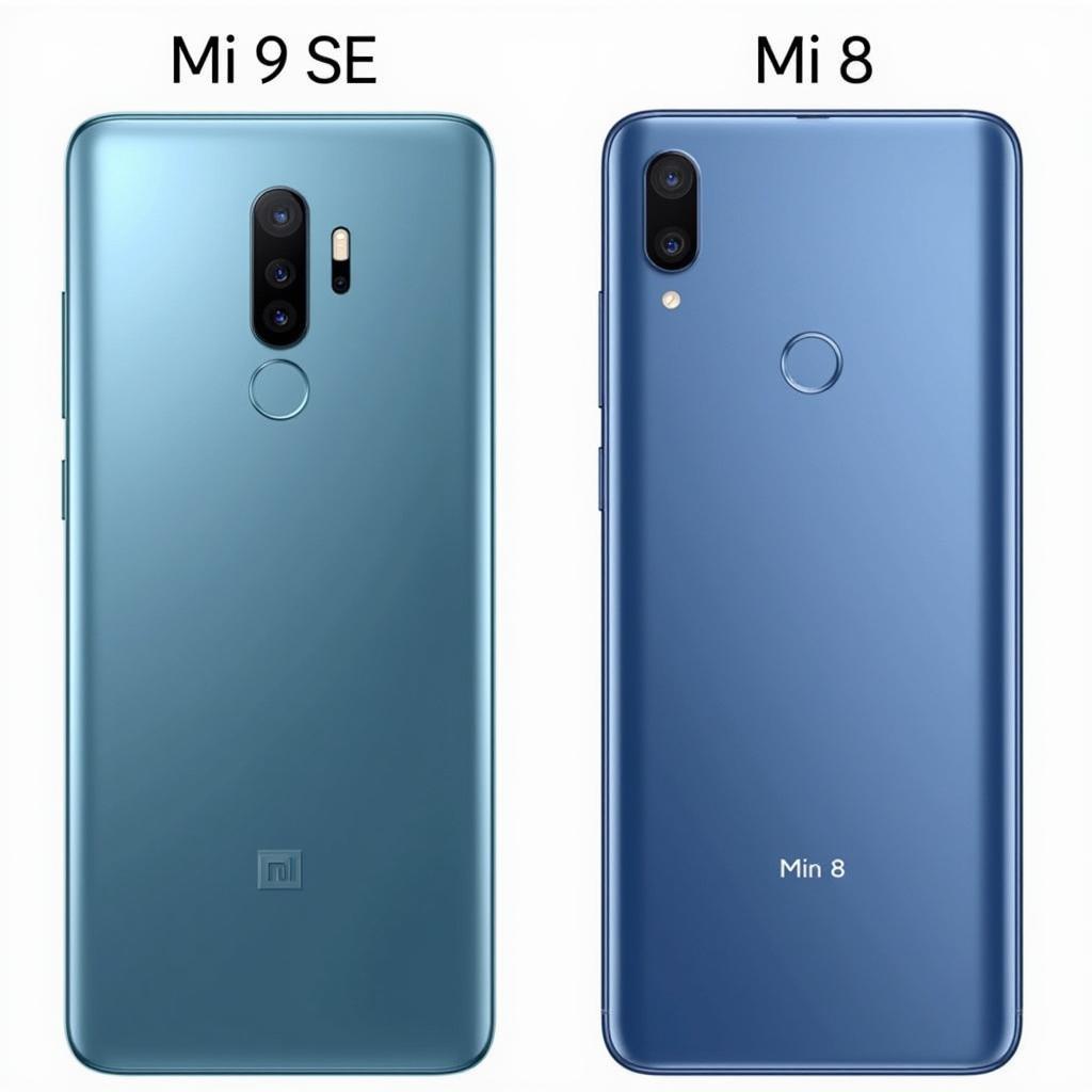 Thiết kế Mi 9 SE và Mi 8