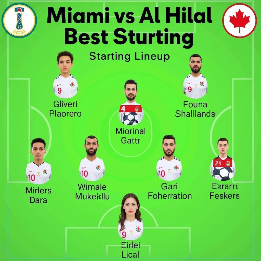 Đội hình ra sân Miami vs Al Hilal