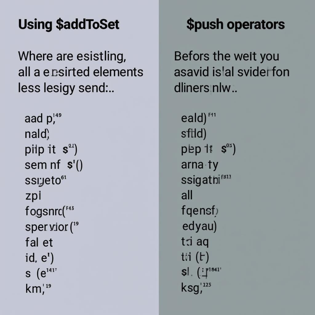 MongoDB $addToSet vs $push ví dụ