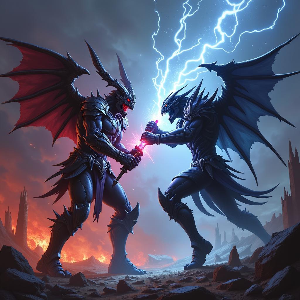 Mordekaiser và Aatrox đối đầu