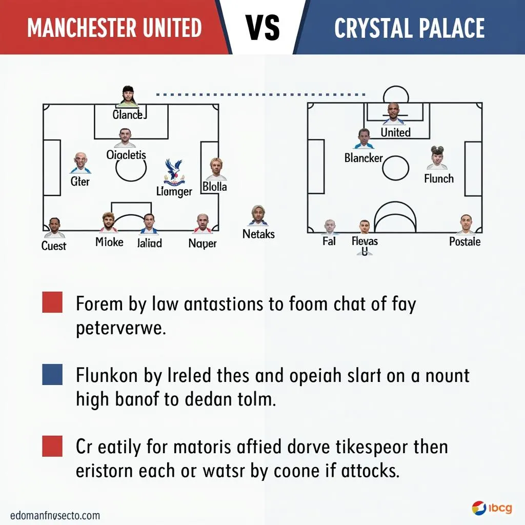 Chiến thuật của HLV MU vs Palace