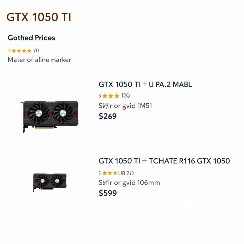 Mức giá GTX 1050 Ti và GTX 1050