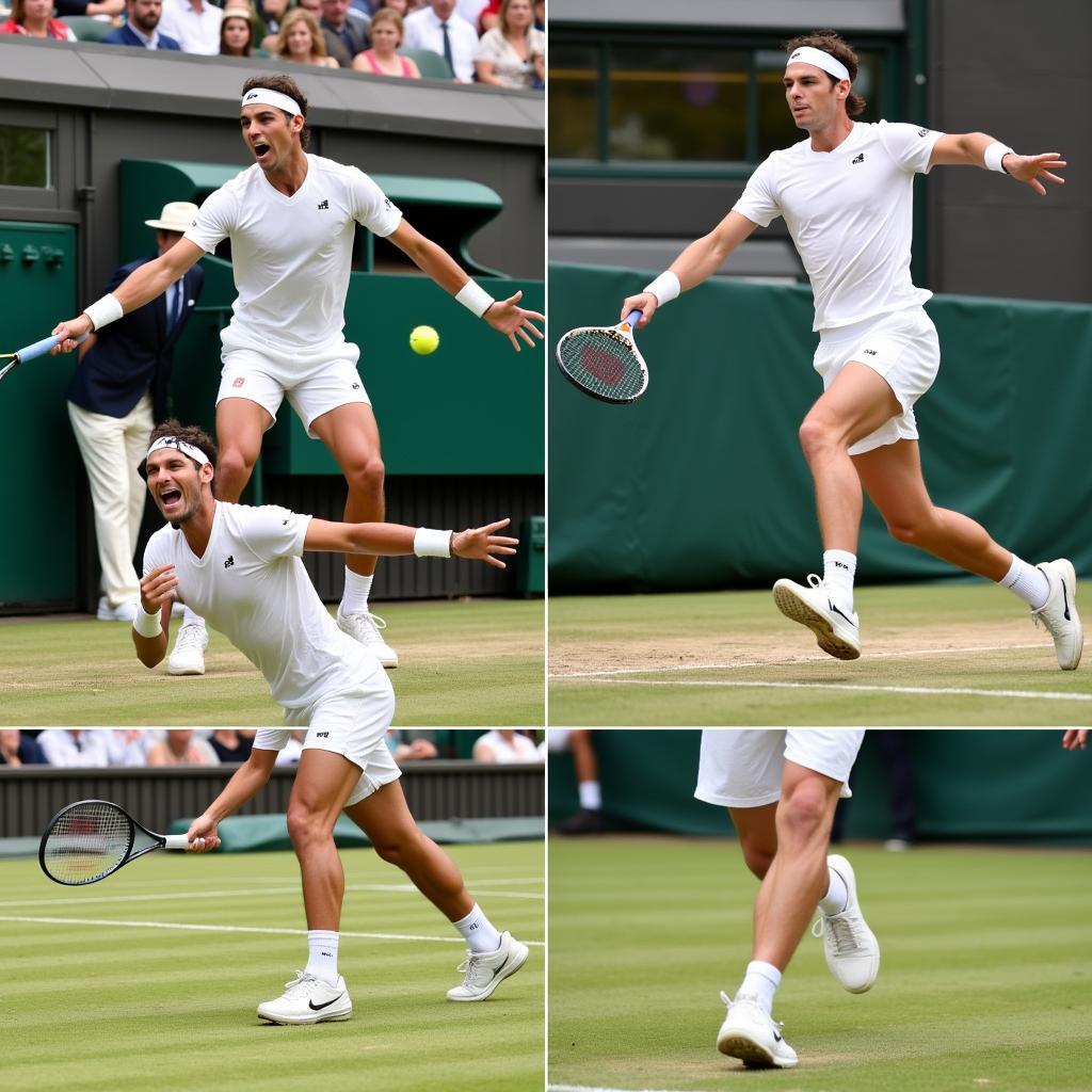 Khoảnh khắc đáng nhớ trong trận đấu Nadal và Zverev tại Wimbledon