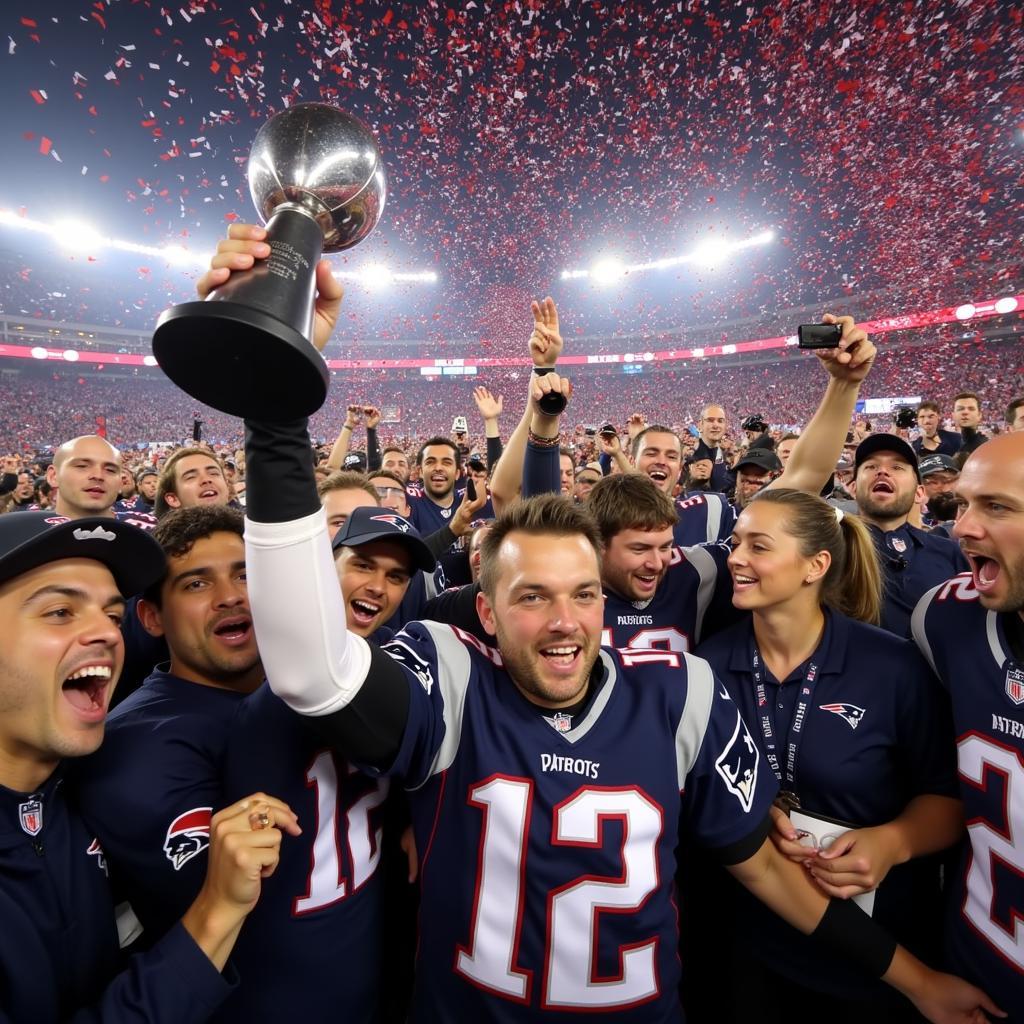 New England Patriots ăn mừng chức vô địch Super Bowl