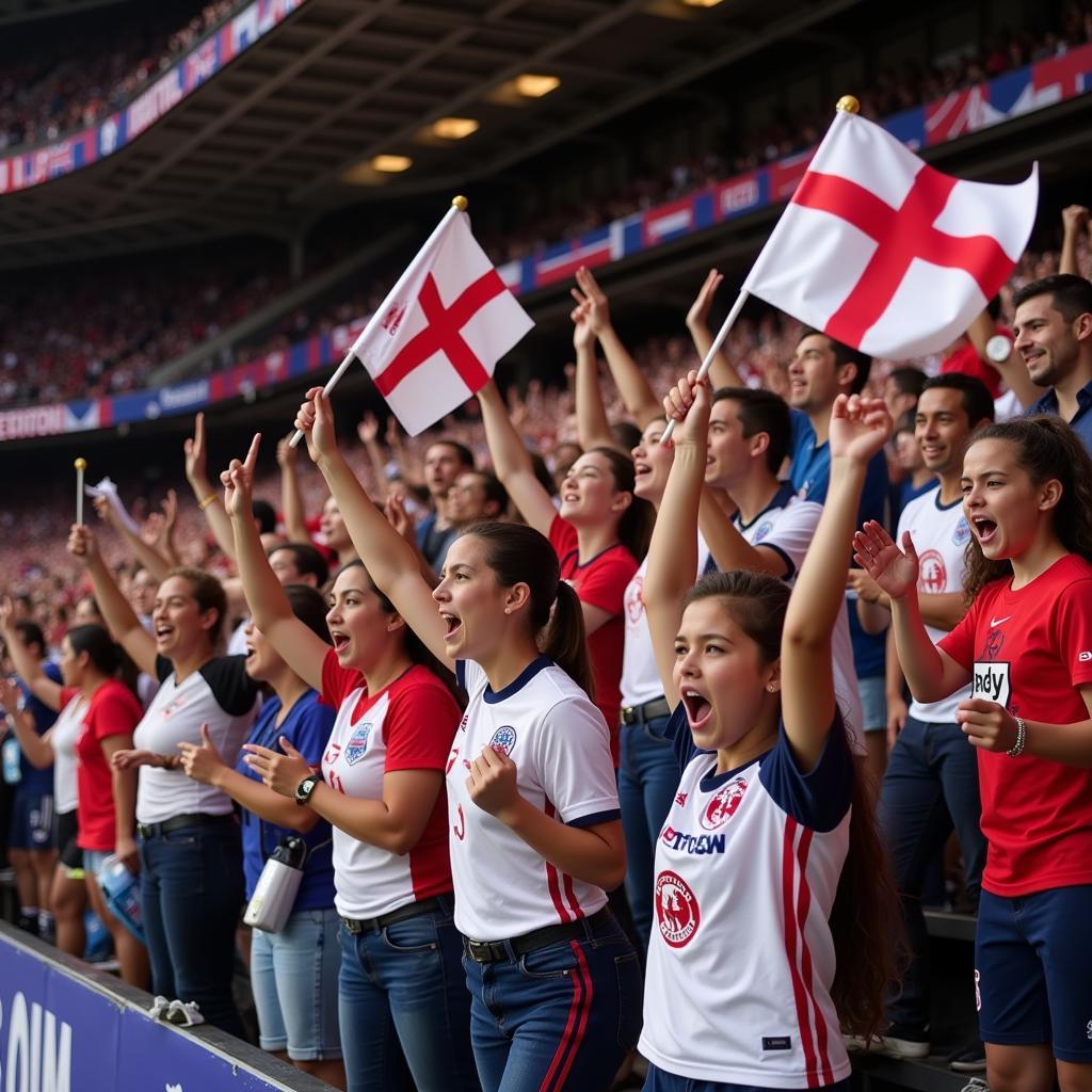 Cổ động viên New England Revolution cuồng nhiệt trên khán đài