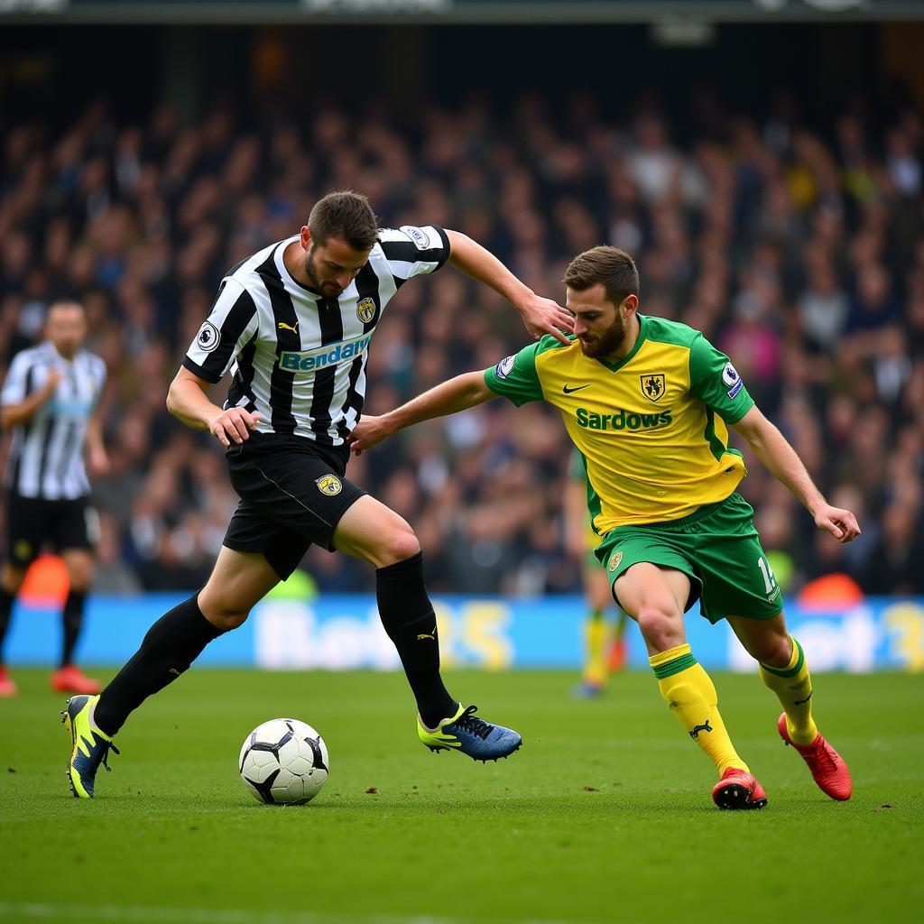 Trận đấu kịch tính giữa Newcastle và Norwich