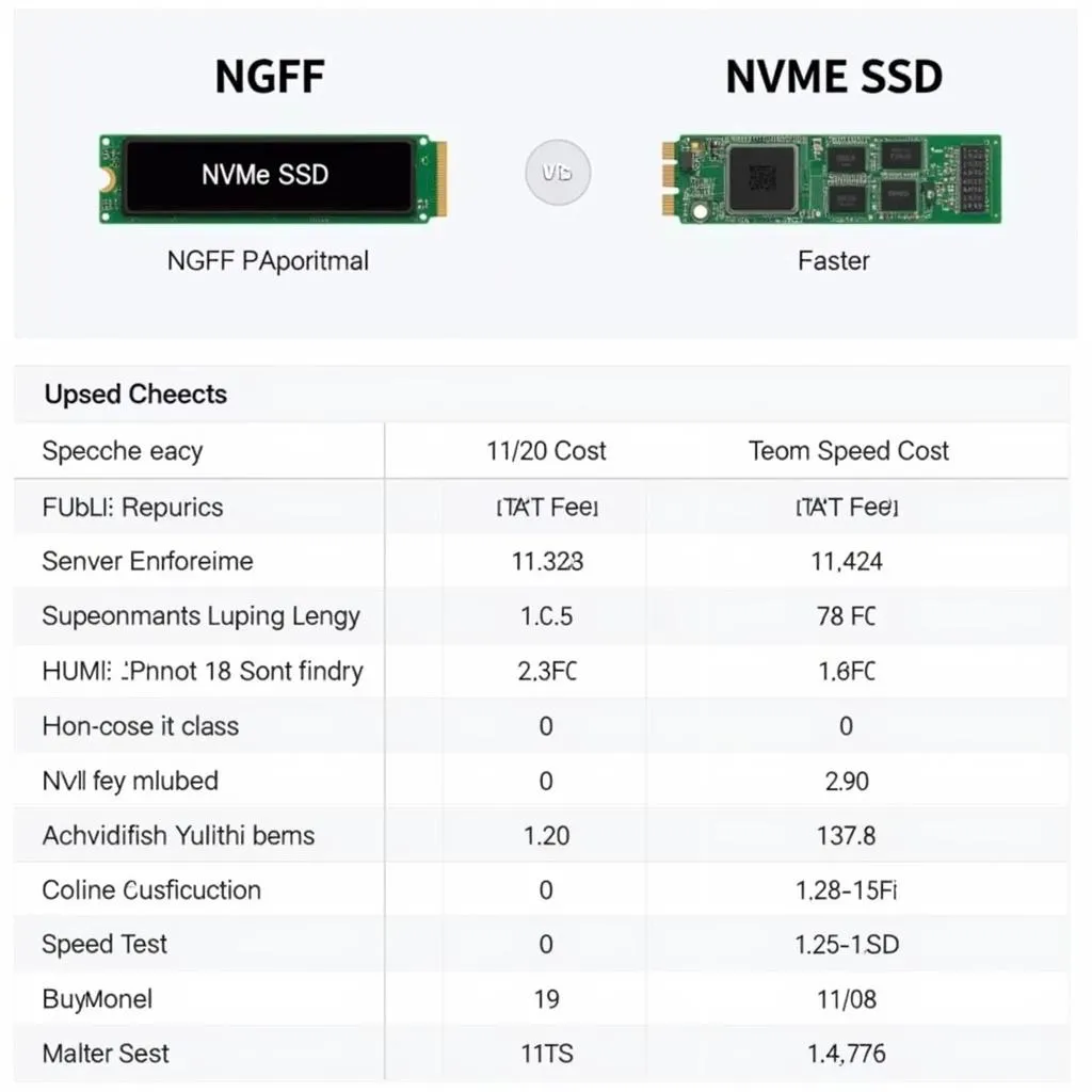 So sánh hiệu suất của ổ cứng NGFF và NVMe