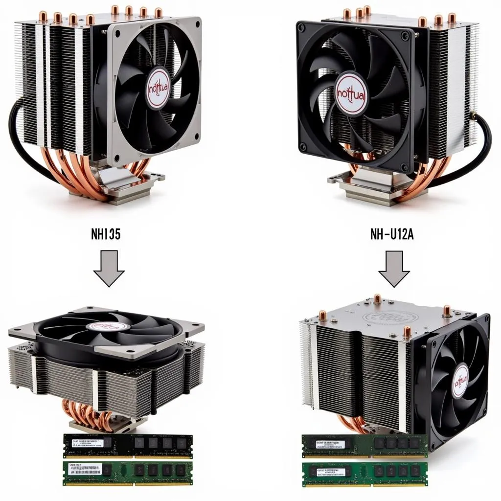 Noctua NH-D15 vs NH-U12A: Thiết kế và khả năng tương thích