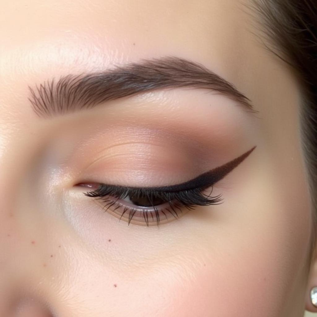 Ví dụ về đường kẻ mắt tự nhiên với pencil eyeliner