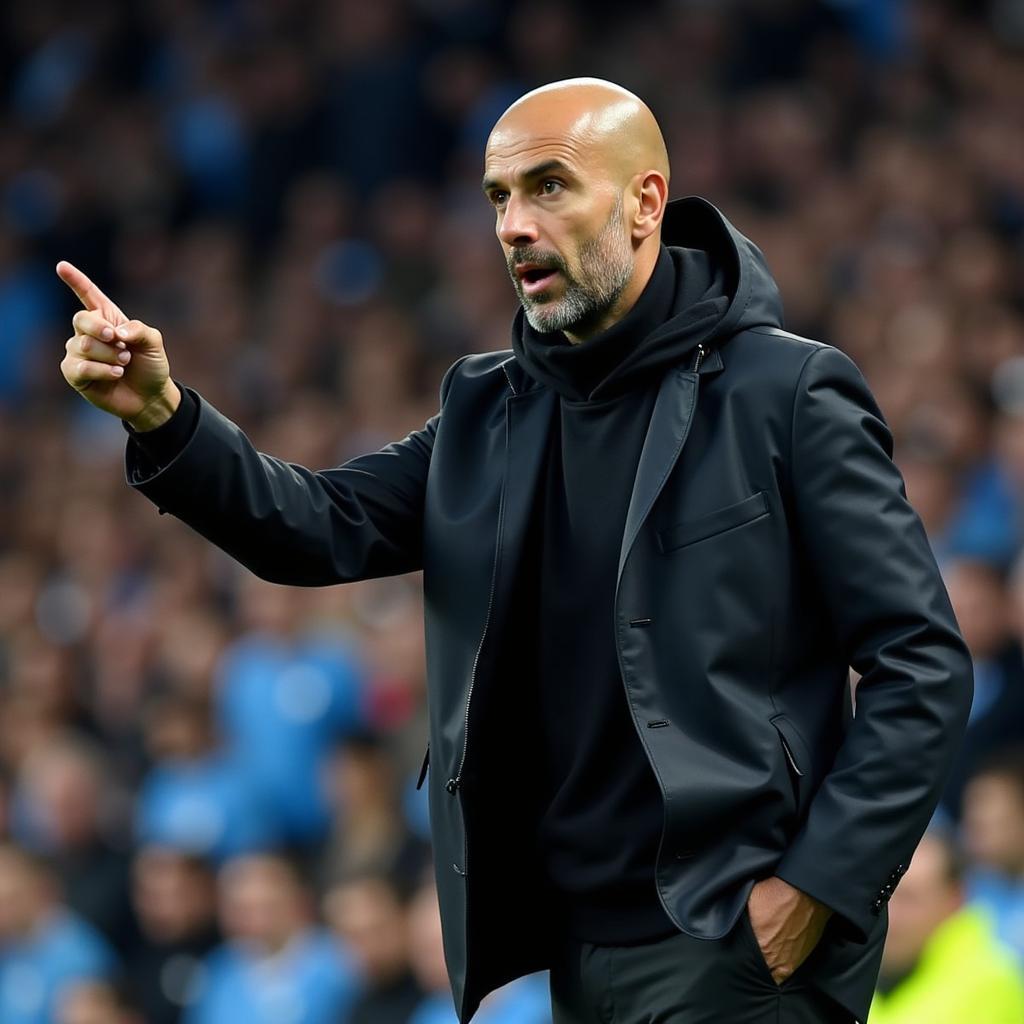 Pep Guardiola chỉ đạo Man City