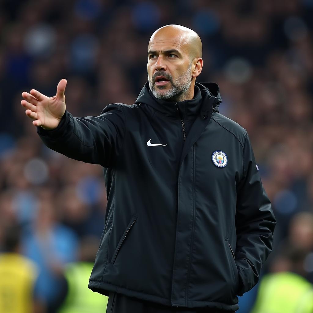 Pep Guardiola chỉ đạo Man City