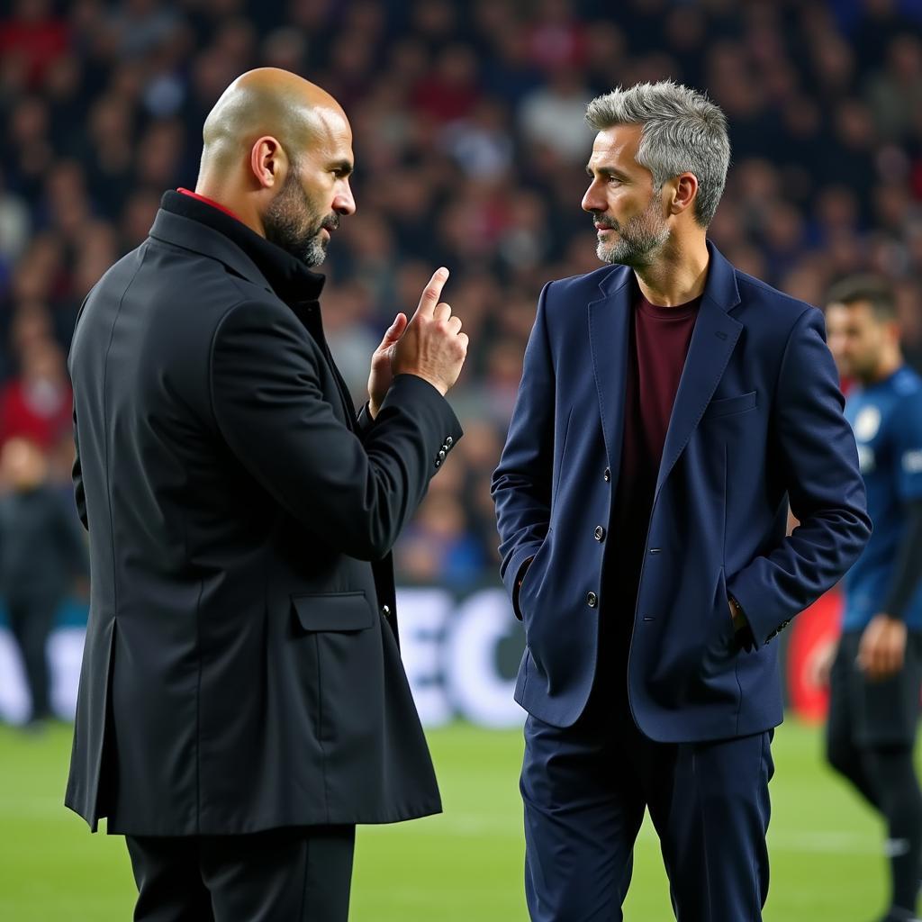 Pep Guardiola và Christophe Galtier Chỉ Đạo Chiến Thuật