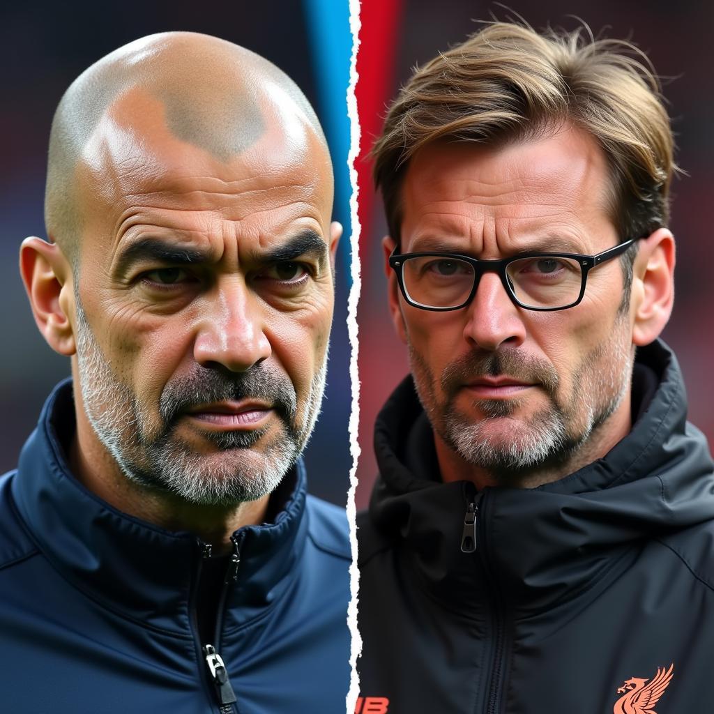 Pep Guardiola vs Jurgen Klopp