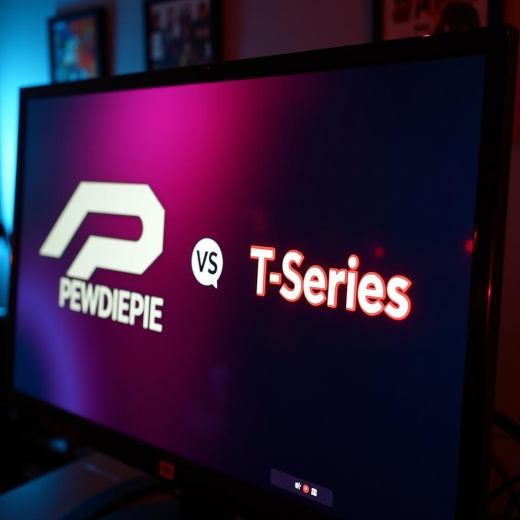 Logo Pewdiepie và T-Series