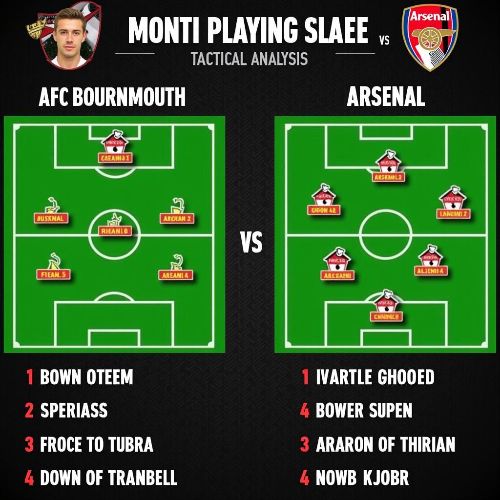 Phân tích chiến thuật Bournemouth vs Arsenal