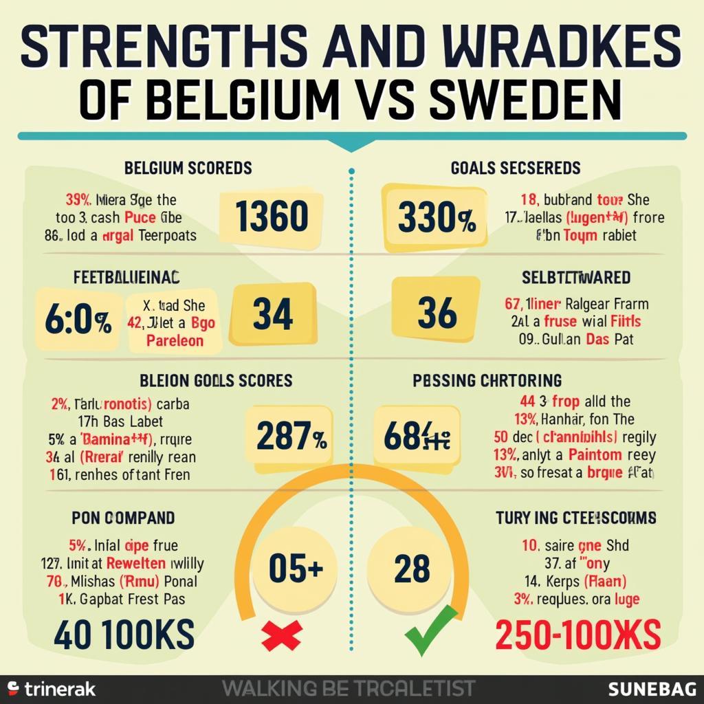 Phân tích sức mạnh của Belgium và Sweden