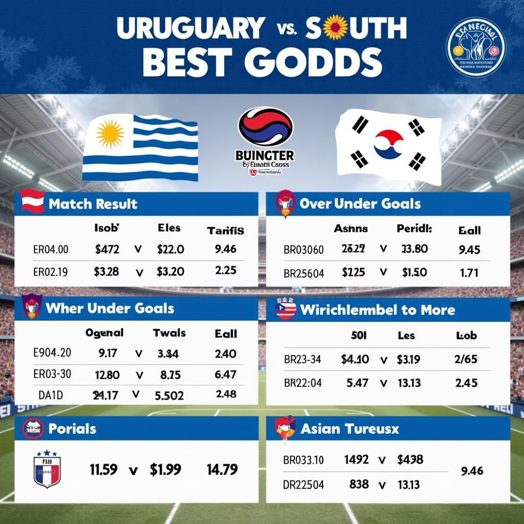 Phân tích tỷ lệ kèo Uruguay vs Hàn Quốc