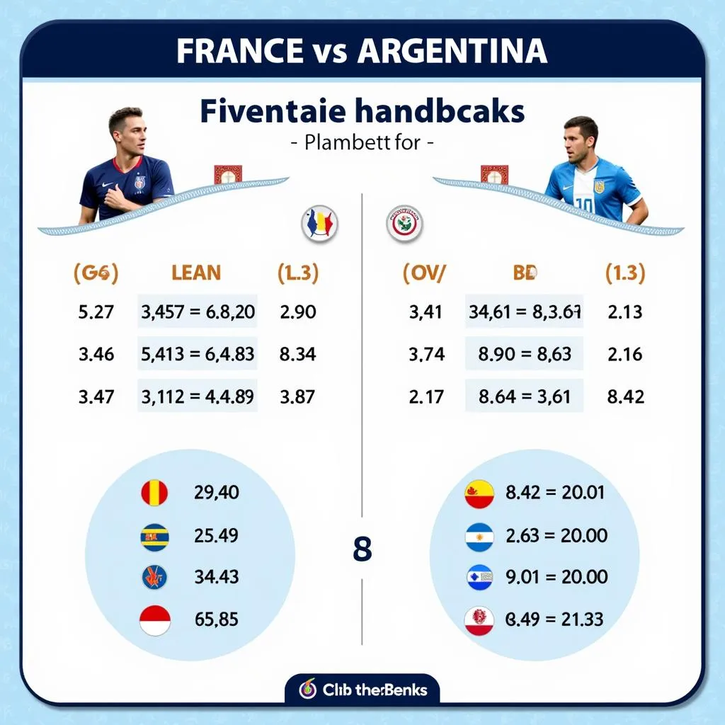 Hình ảnh minh họa kèo chấp Pháp vs Argentina