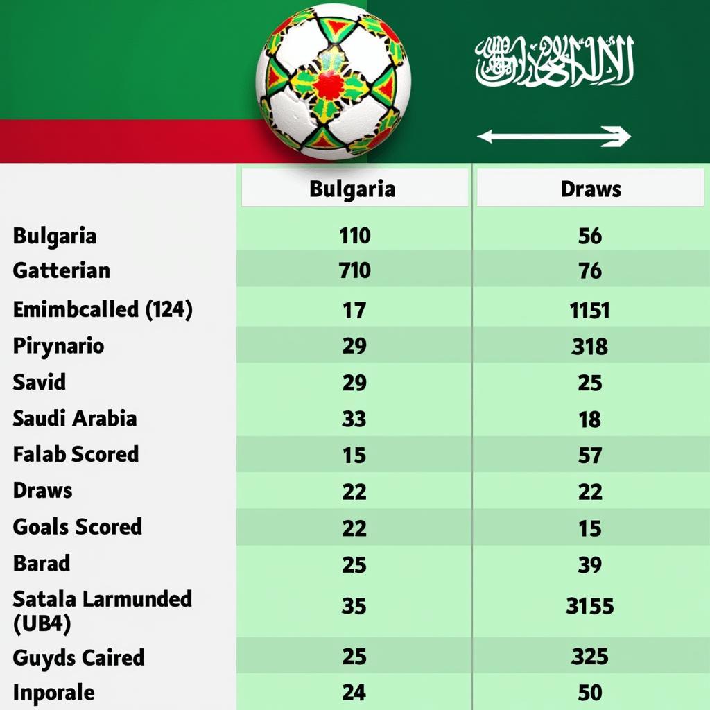 Phong độ hiện tại của Bulgaria và Saudi Arabia