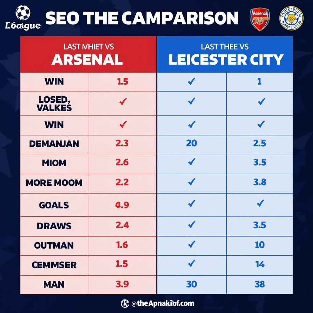 Phong độ gần đây của Arsenal và Leicester