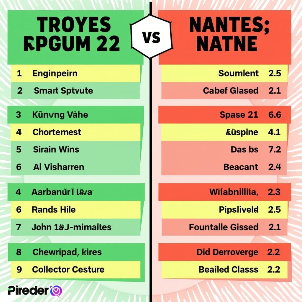 Phong độ gần đây của Troyes và Nantes