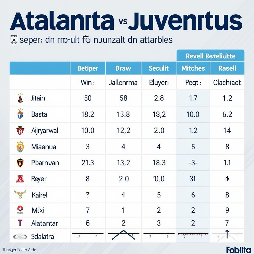 Phong độ gần đây Atalanta vs Juventus