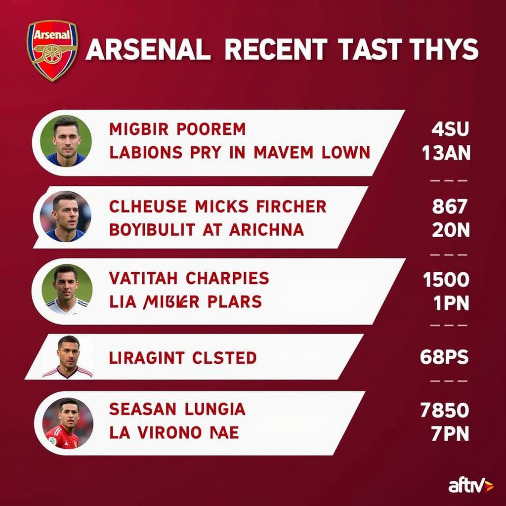 Phong độ gần đây của Arsenal