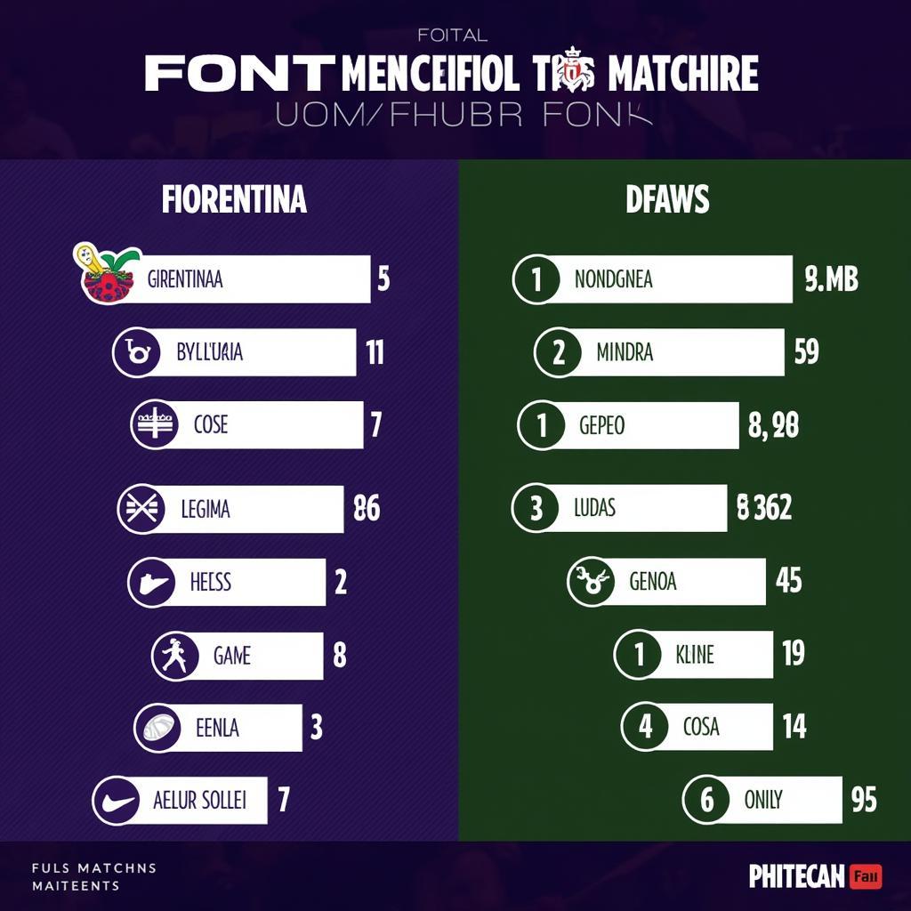 Phong độ gần đây Fiorentina và Genoa