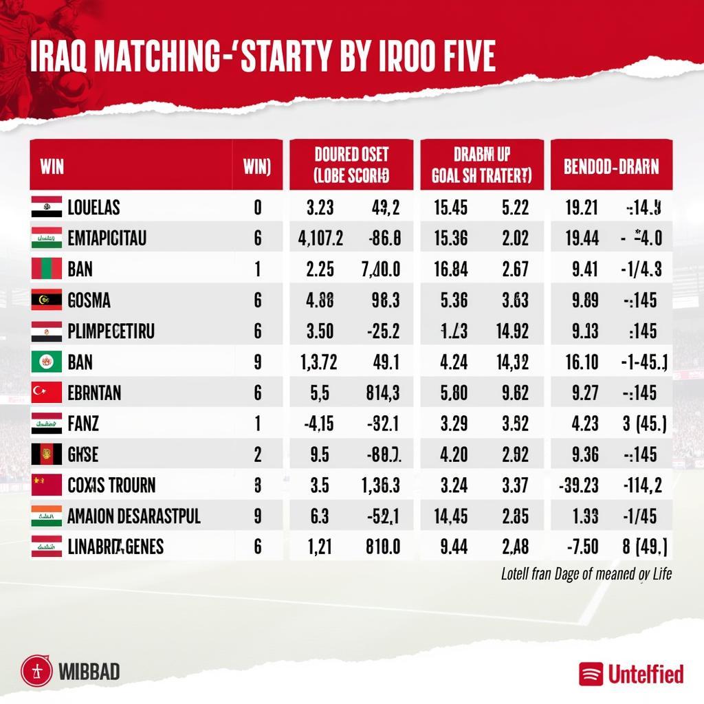 Recent Form of Iraq National Football Team