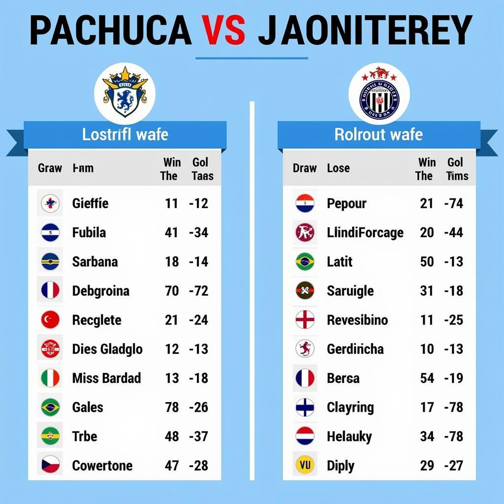 Phong độ gần đây của Pachuca và Monterrey