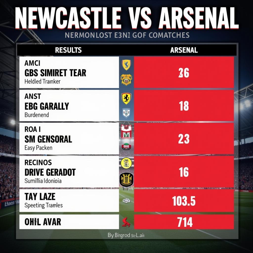 Phong độ Newcastle và Arsenal