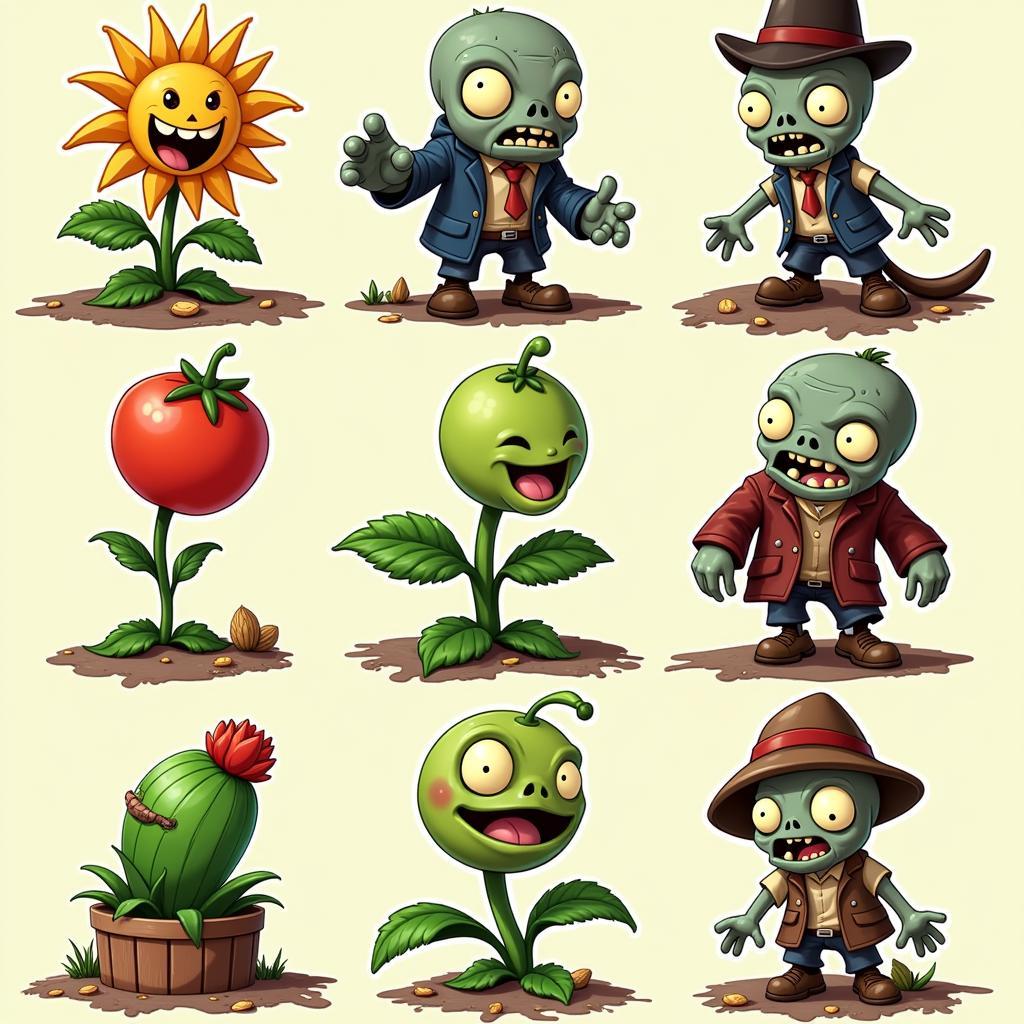 Plants vs Zombies 2 Characters