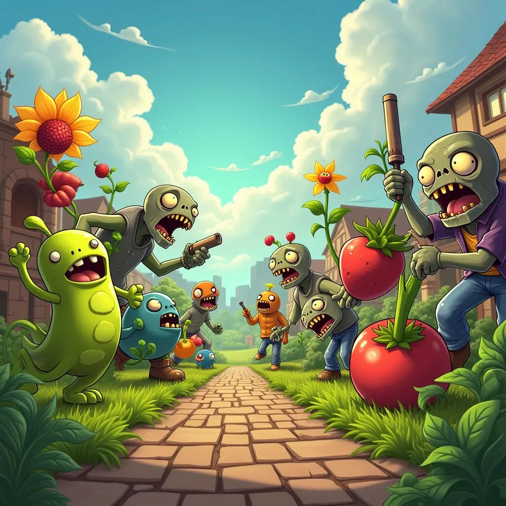 Offensive Plants in Plants vs. Zombies 2