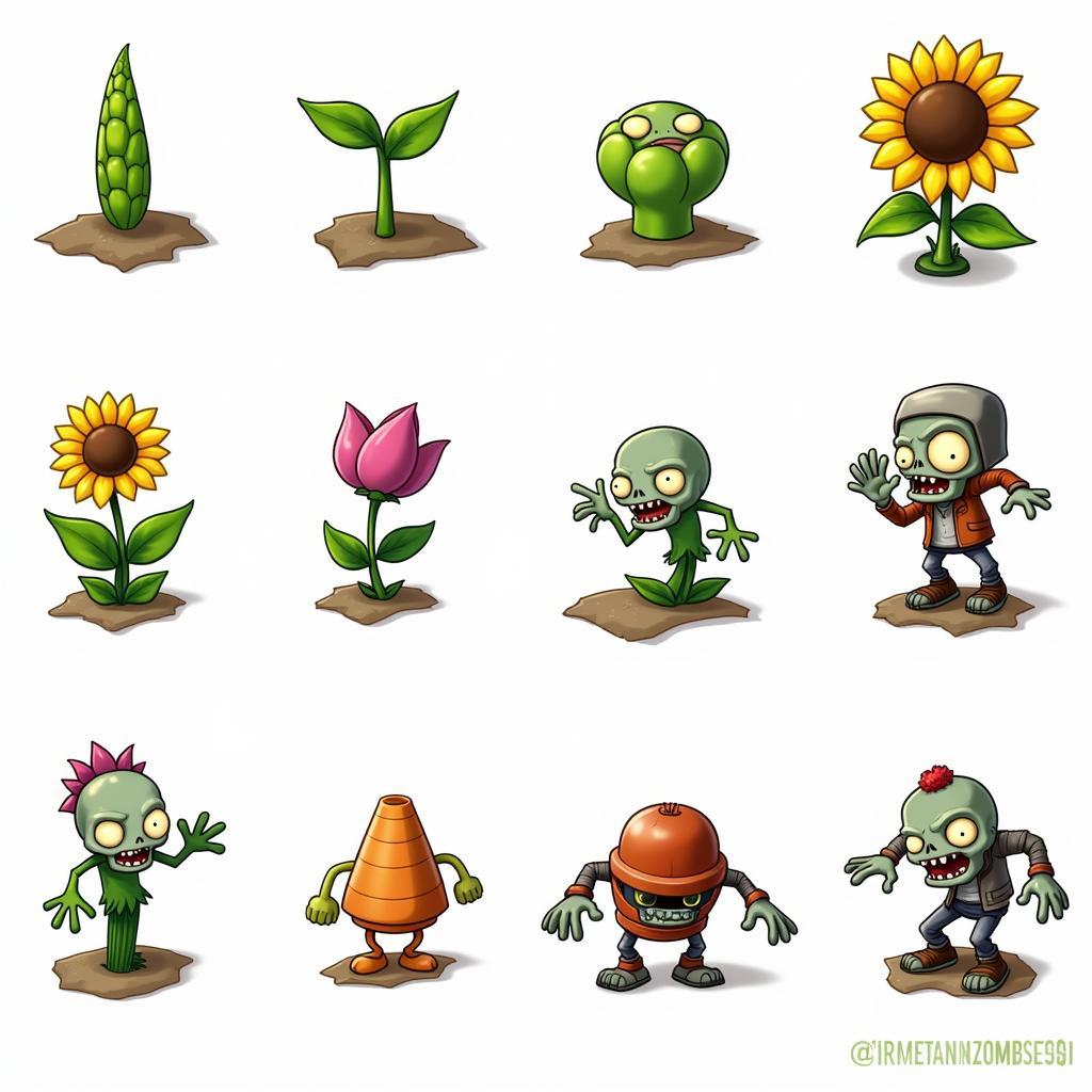 Plants vs Zombies Characters Lineup