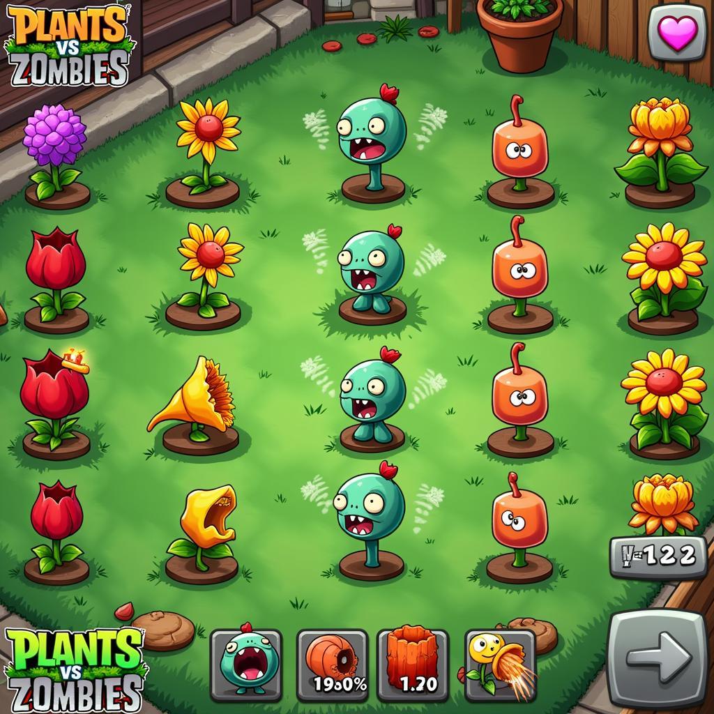 Gameplay Plants vs Zombies