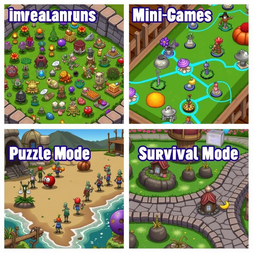 Different Game Modes in Plants vs Zombies