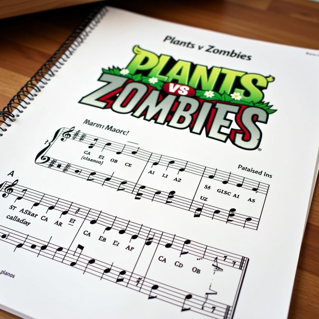 Bản nhạc Plants Vs Zombies Piano Sheet