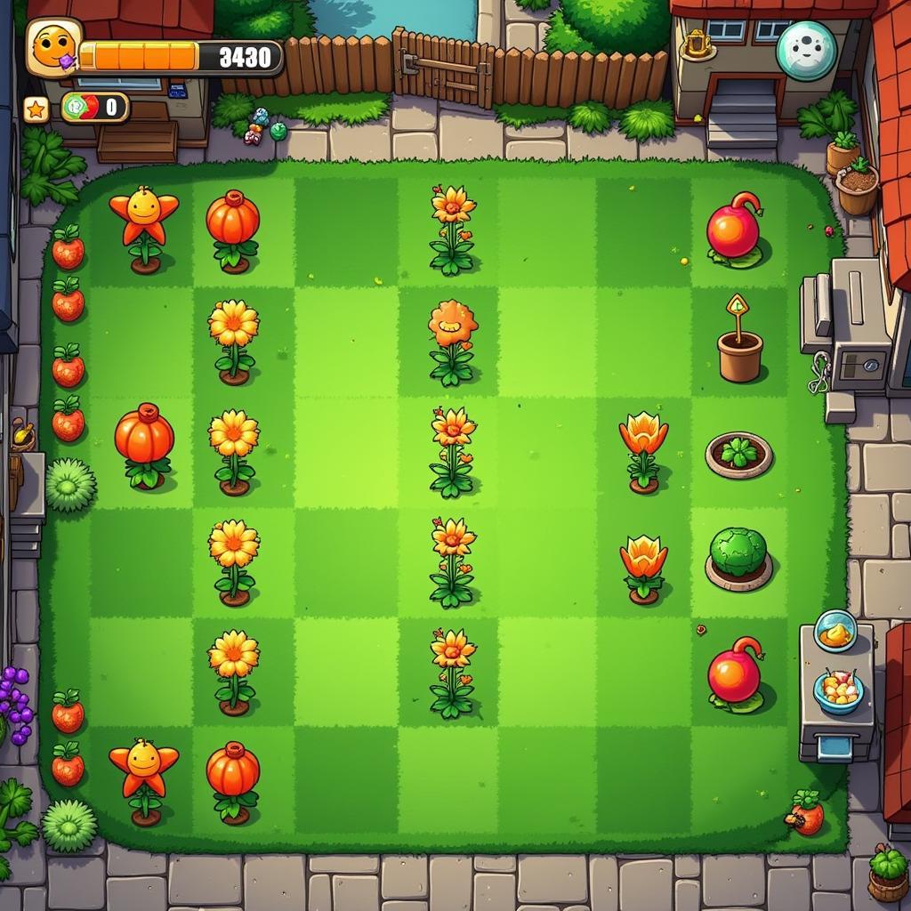 Strategic Plant Placement in Plants vs Zombies